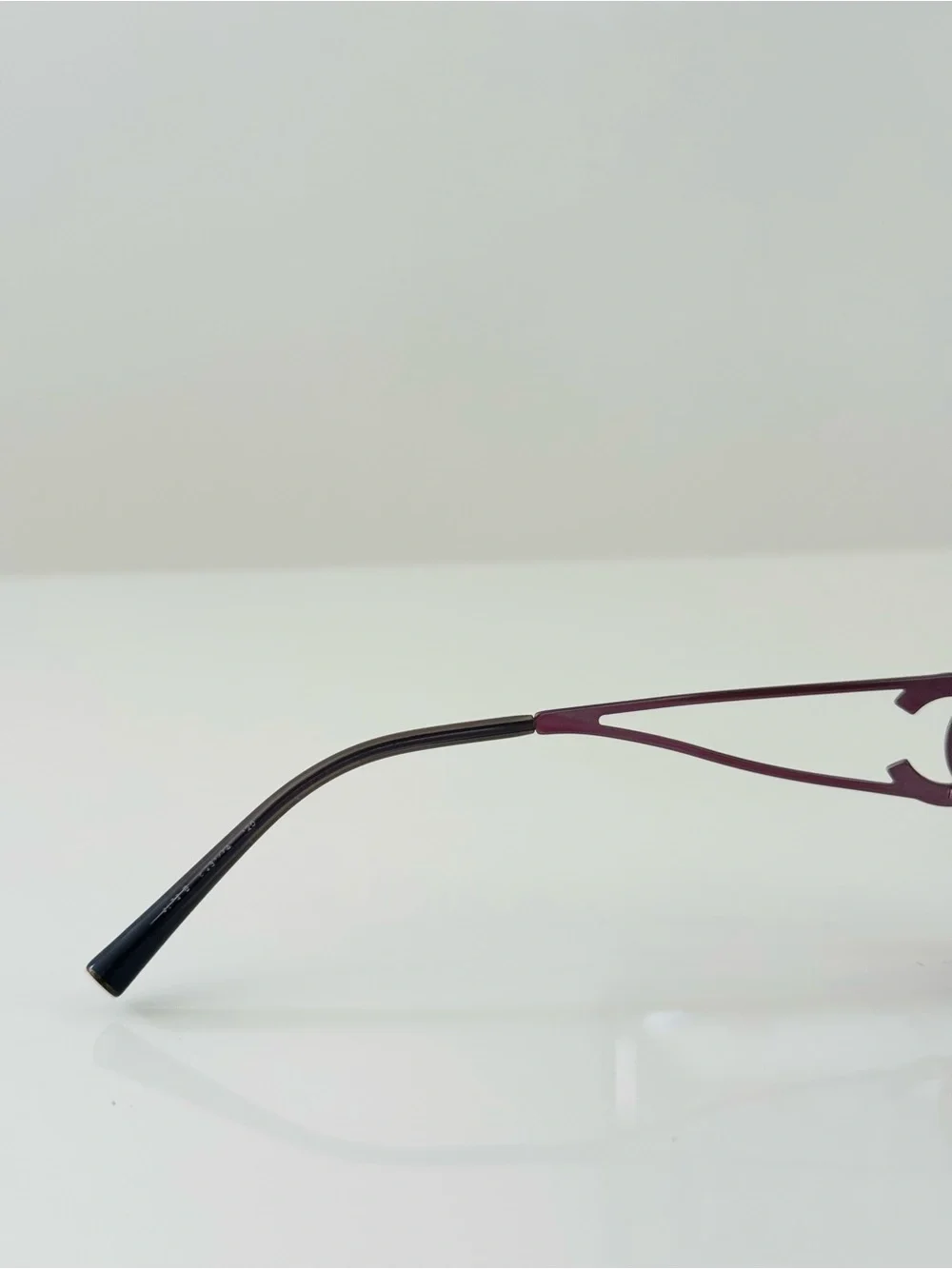 RARE 💫 VINTAGE Chanel Authentic purple CC crystal rimless sunglasses